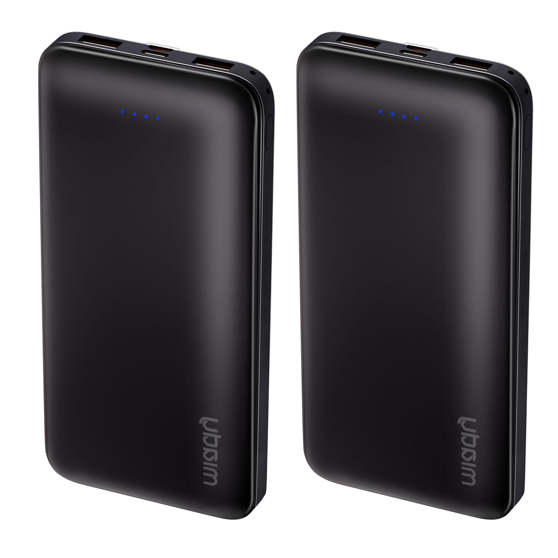 Miady 2-Pack Portable Charger 10000mAh Power Bank 22.5W Travel Battery Pack