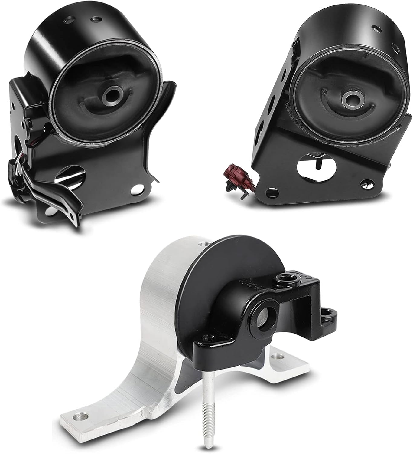 A-Premium 3PCS Front Rear Engine Motor Mount Set with Sensor Compatible with Nissan Altima 2002-2006, Maxima 2004-2008, Murano 2003-2007, V6 3.5L DOHC, Replace# 112708J10A, 11210CA00B