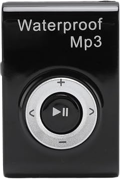 Surfing Music Player, IPX8 MP3 Player with Headphone for Swimming Diving, Fit for Running Cycling Workout Black Black