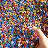 Lattooland Elbow Rainbow Pasta Sensory Bin Filler for Kids - 4 Cups (1 LB) | Non-Toxic Colored Pasta for Toddlers | Child-Safe Multicolor Pasta for Sensory Play | Montessori Sensory Table Activity
