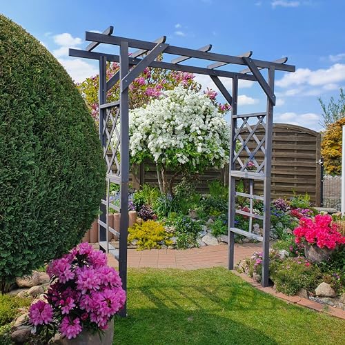 Pergola Ben, grau, 200x60x210cm