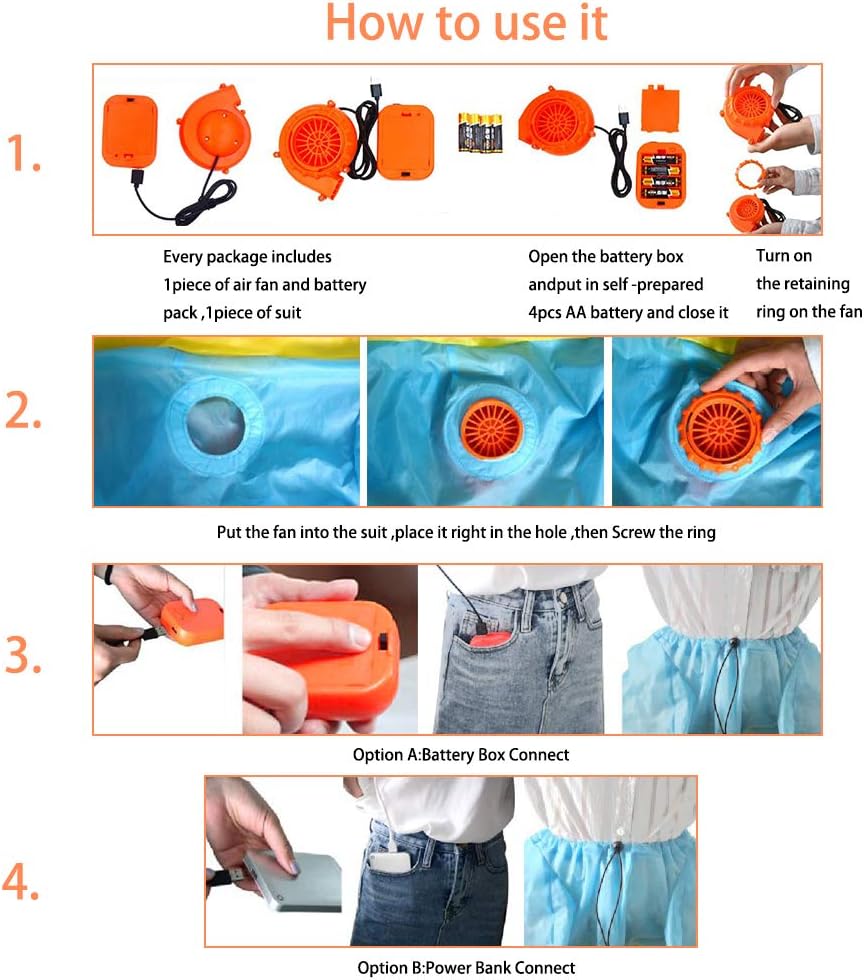 Inflatable Christmas Santa Claus Costume Unisex Adult Xmas Inflatable Funny Festive Suit Blow Up - Image 5