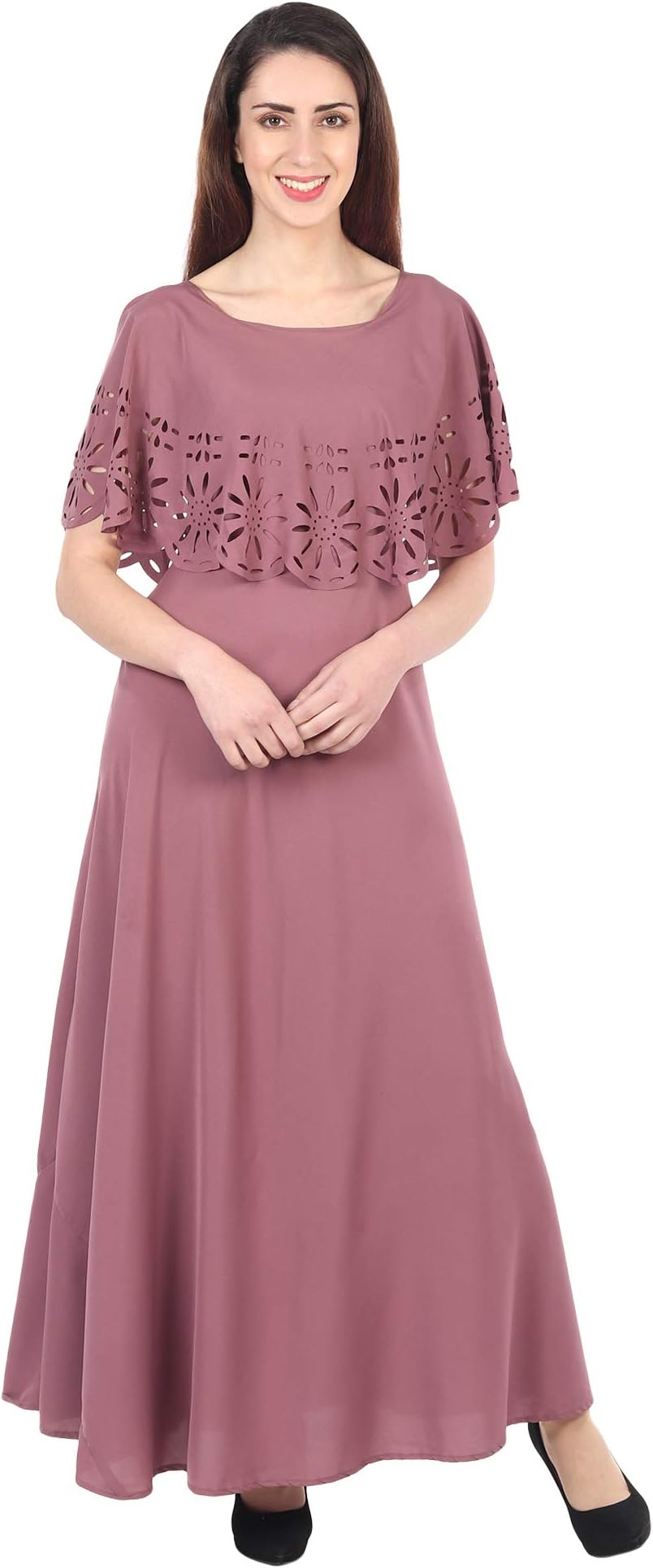 IQRA FASHION Women's Fit and flare Maxi Dress