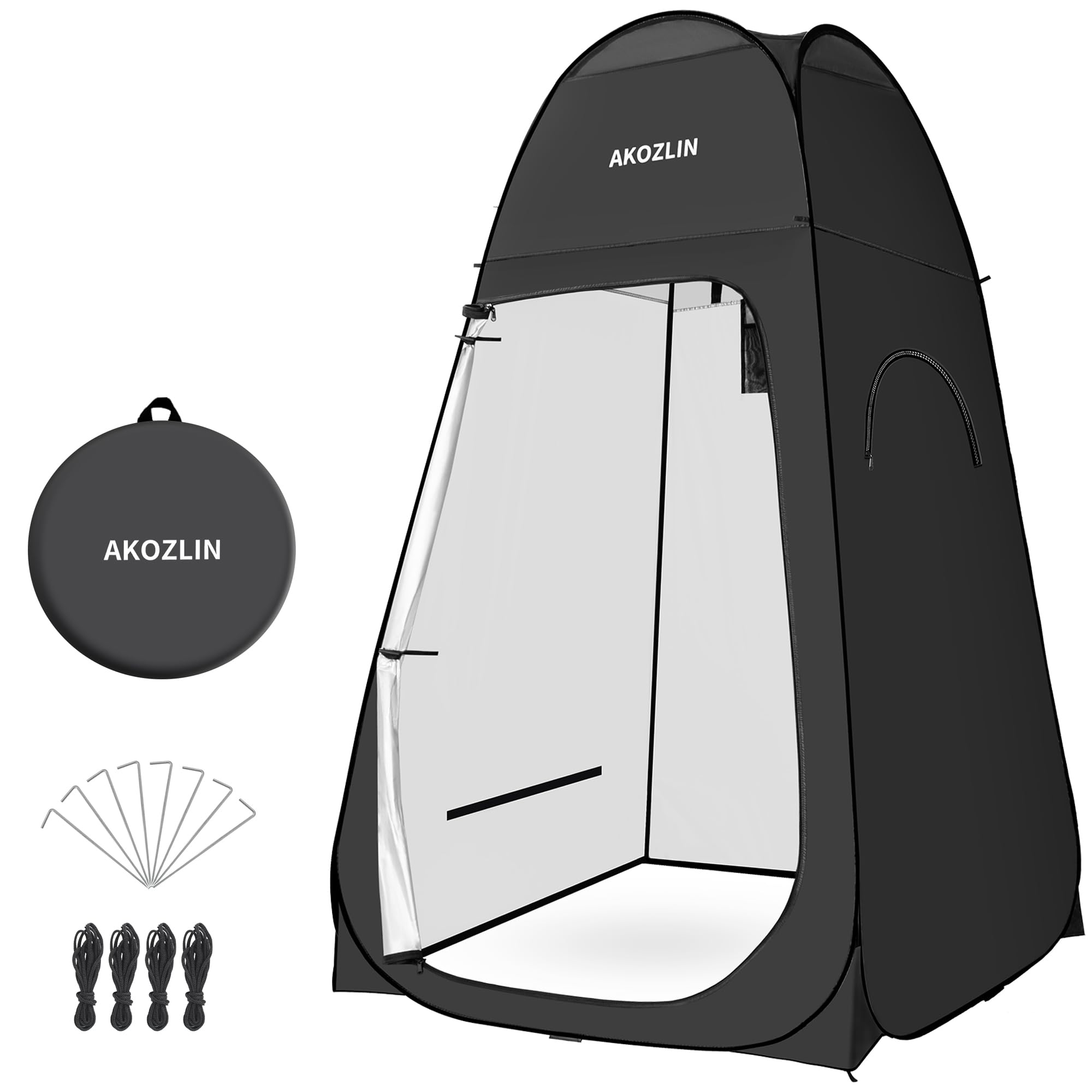 AKOZLIN Portable Pop Up Shower Tent Instant Privacy Dressing Changing Tent Outdoor Shower Room Camp Toilet Tent