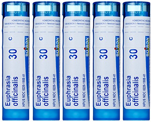 Boiron Euphrasia Officinalis 30C (Pack of 5) Homeopathic Medicine for Eye Discharge
