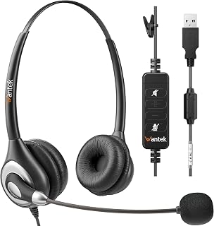 Noise‑Cancelling Headset with Built‑in Microphone