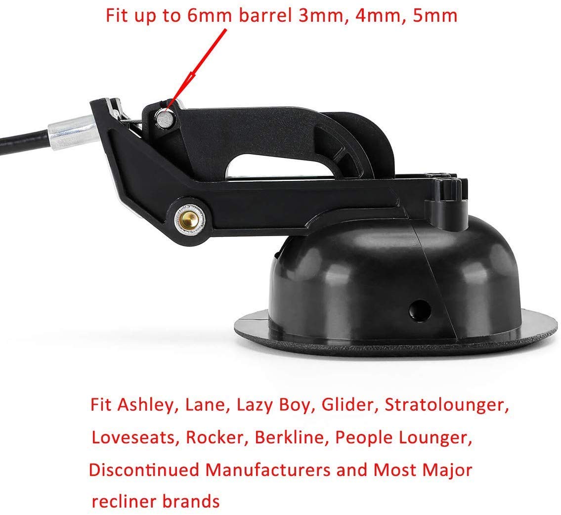 Poignées Pour Fauteuil Inclinable Petit Modèle Ovale Uniquement Sans Câble Inclinable Finition Marron Diamètre Du Câble 3 Mm