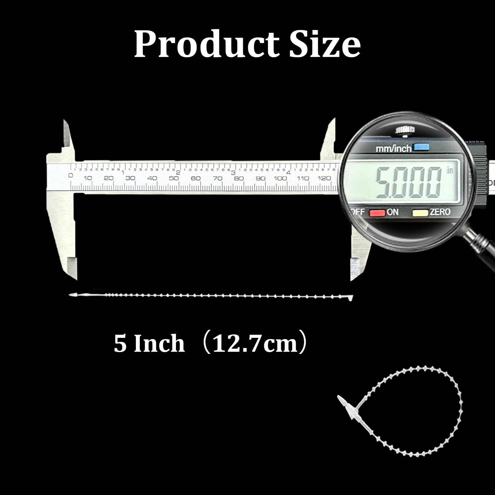 Snapklik.com : 5 Inch Beaded Adjustable Loop Tie Fasteners