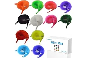 60-Piece Magic Twisty Wiggly Fuzzy Worms: The Perfect Party Accessory