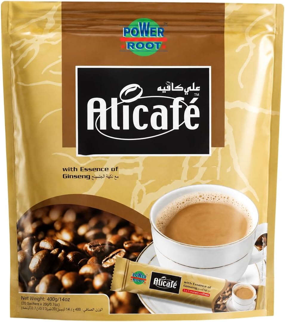 Alicafe Instant Coffee With Essence Of Ginseng (20 x 20g) | Imported From Malaysia