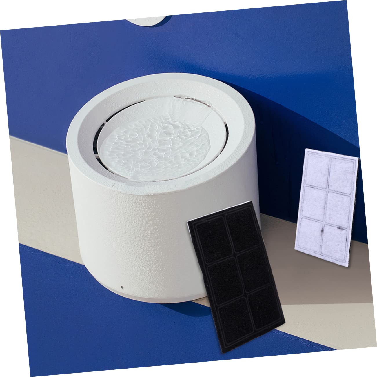 Ipetboom 12piezas Filtros De Repuesto para Fuente De Agua para Mascotas Pack De y Esponjas para Filtración Efectiva y Agua Clara