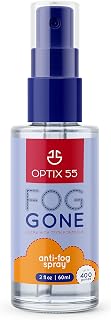 Anti-Fog Spray | Prevents Fogging of Glass or Plastic Windows, Mirrors, Eyewear Lenses, Glasses, Swim Goggles, Ski Masks, Binoculars & Scopes | Streak Free, Long Lasting Solution | 2-fl oz, 60ml