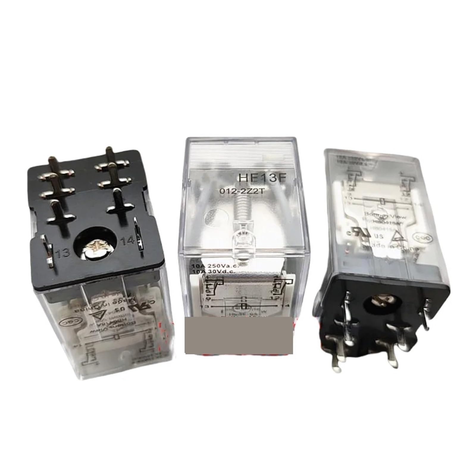 Relais HF13F 12VDC commande domotique et circuits 8 broches 10A