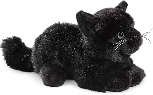 Miniatura 5 de Gato negro, 8 pulgadas, 7.9 in, juguete de peluche, juguete suave, animal de peluche 1308004