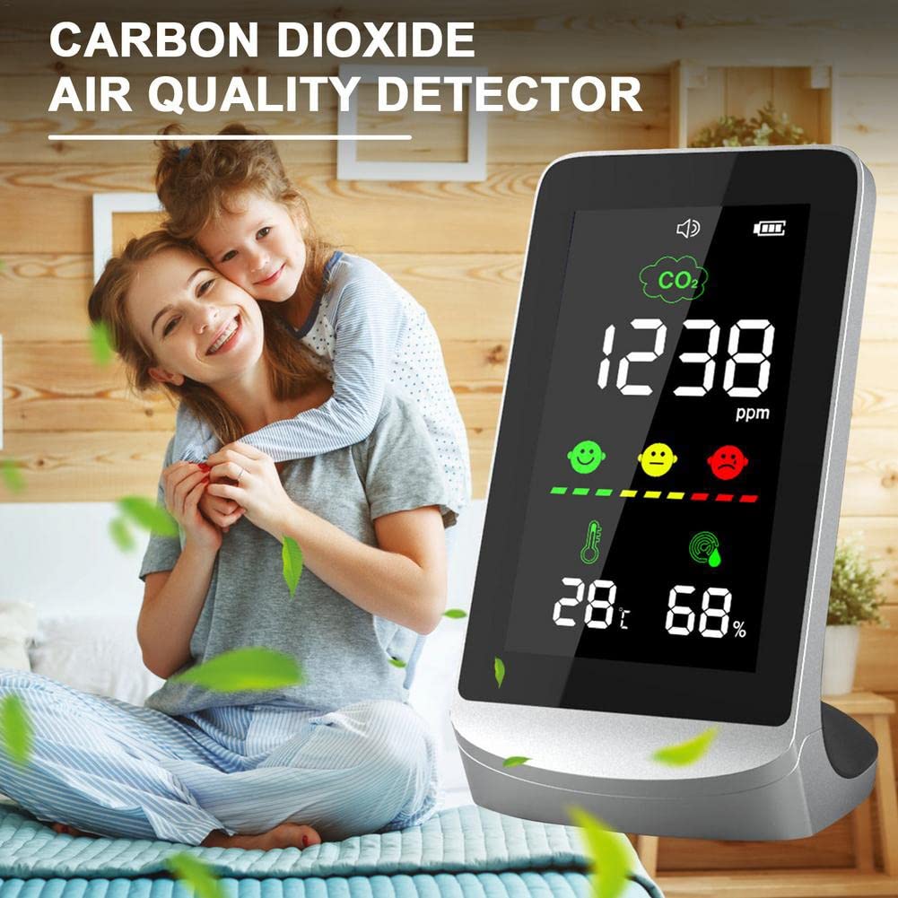 3in1 Smart CO2 Digital Meter Indoor Temperature Humidity Sensor Tester Air Quality Monitor Carbon Dioxide Detector CO2 Analyzer