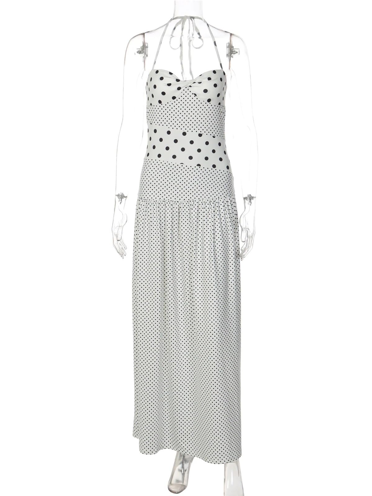 Vestido De Playa Moda Verano Sin Espalda con Cordones Largo Mujer Sexy Elegante Fiesta Cumpleaños Traje Vacaciones