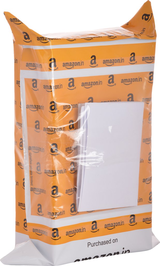 Amazon.in Branded Premium Polybag with Document Pouch (Size 11 Inches X 8 Inches, Count 1000