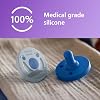 Philips Avent Soothie Pacifier Silicone Pacifier, 3-18 Months, 2 Pack Sky Blue & Light Blue