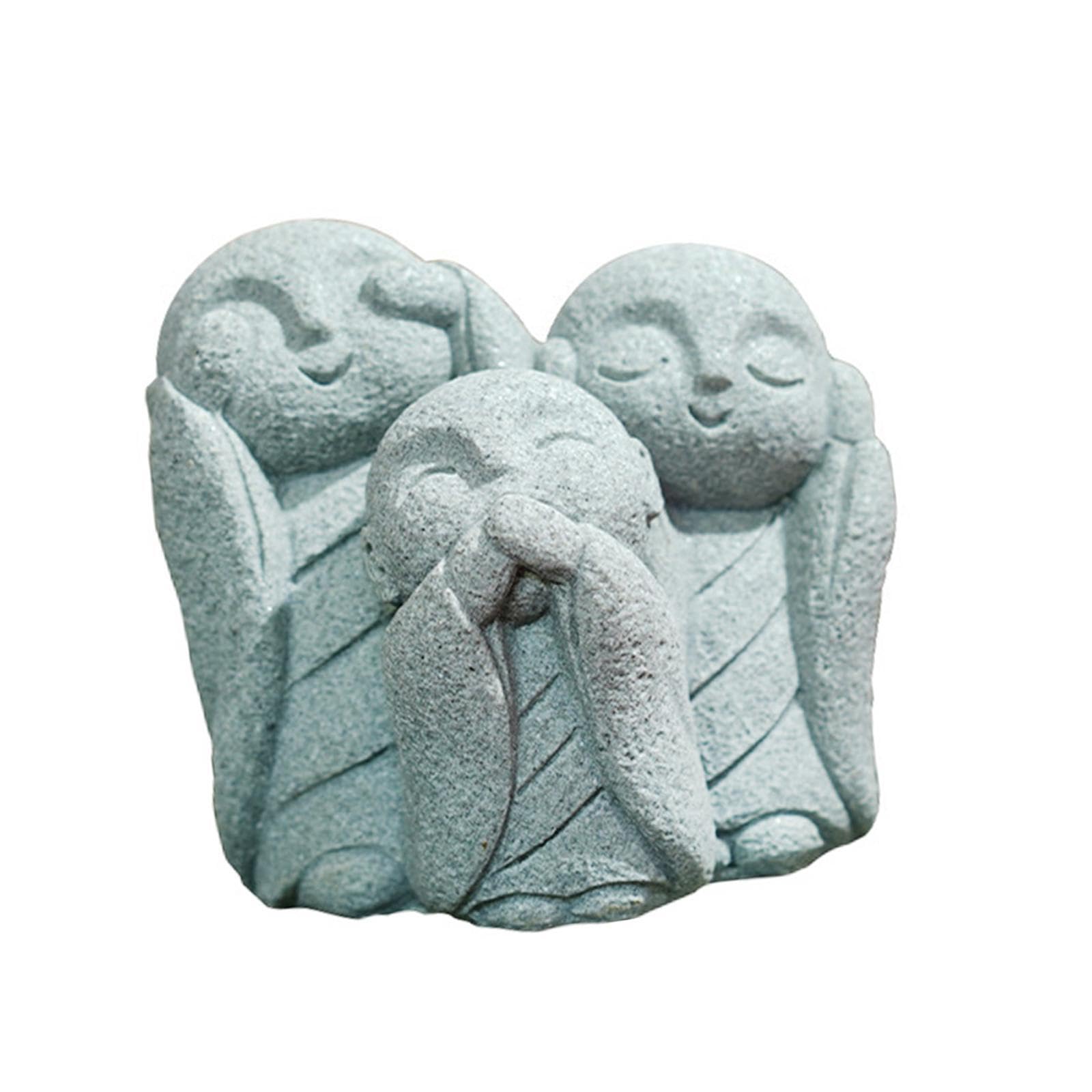PIXZCSA Buddha Aquarium Decor Each 1 Is Unique.Seeing Statue Is Sure To Put In Good Mood. Buddha Fish Tank Decor Small Figurine Ornament Landscape Craft Vivid, Type A
