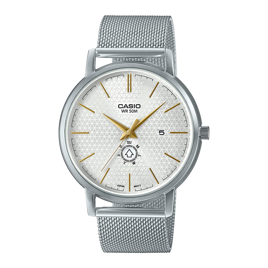 Casio Men Stainless Steel Analog White Dial Watch-Mtp-B125M-7Avdf, Band Color-Silver (B0B87WG9D8) Amazon Price History, Amazon Price Tracker