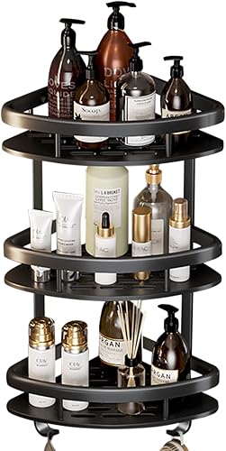 Miniatura 8 de Estante de ducha, estante de esquina de baño, cesta de ducha, estante de ducha, estante de baño, estantes de baño, estante de ducha montado en la