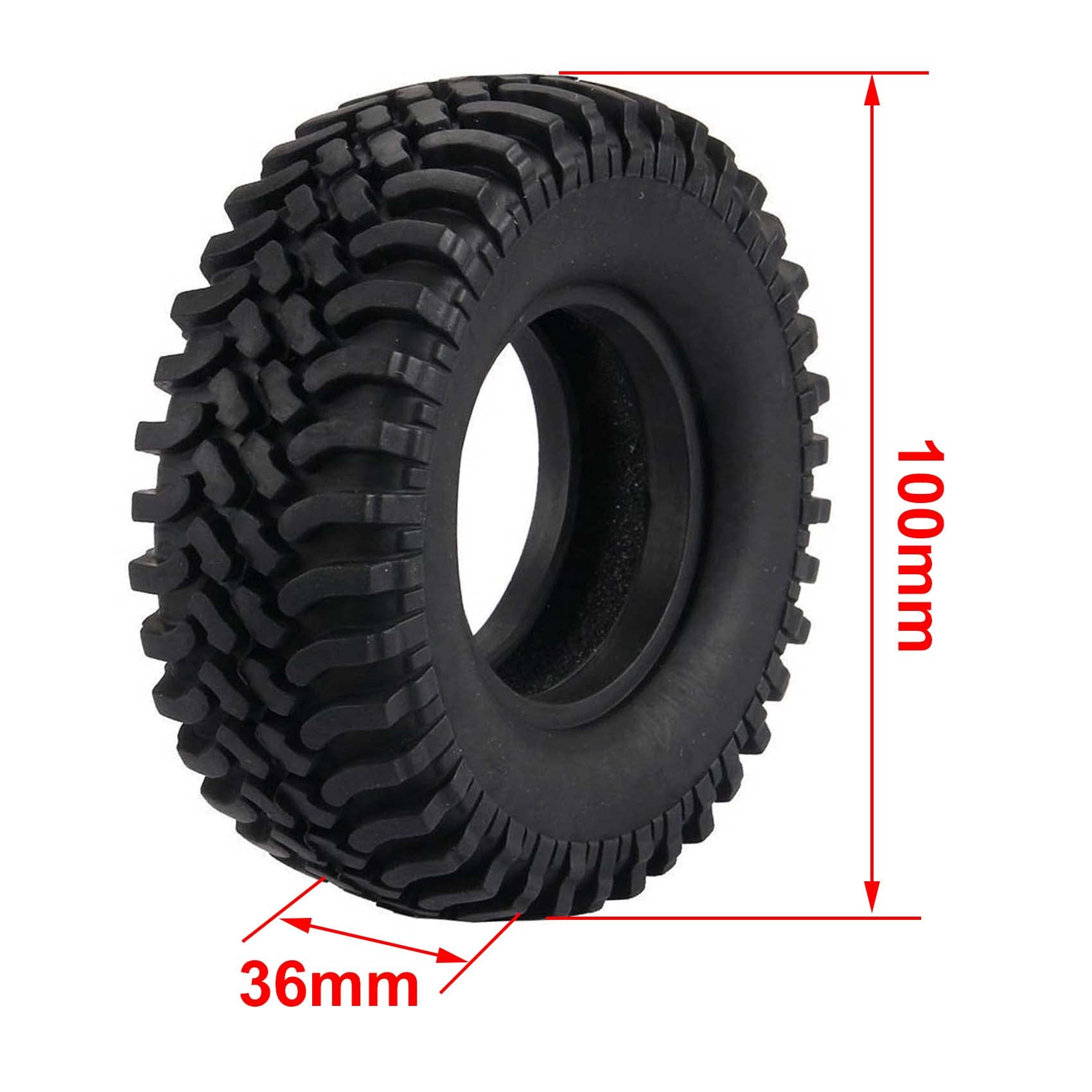 4PZ di Plastica Beadlock 2.2 Ruota Cerchioni per 1/10 RC Crawler Auto
