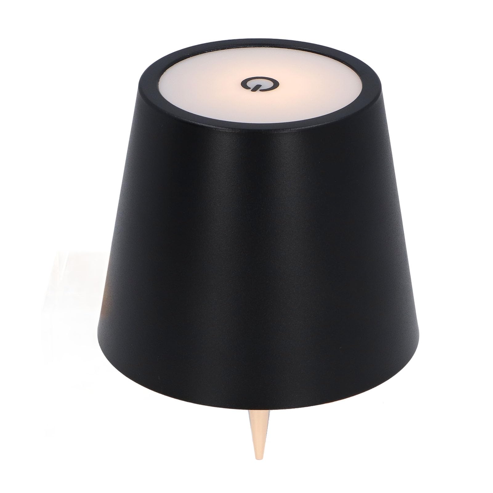 Topiky Wine Bottle Lamp, 3 Color Stepless Dimming Touch Control (Black)