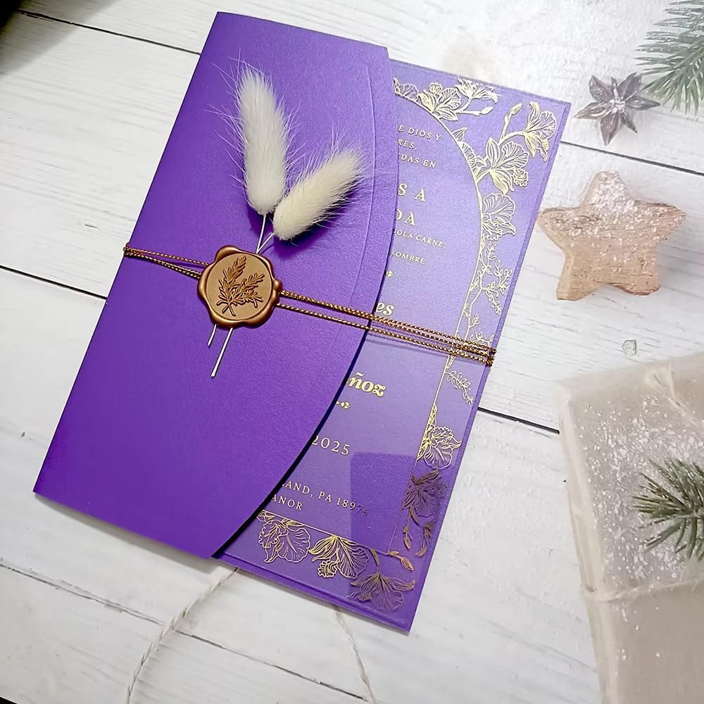 50pc 5X7Inch Arc Thick Paper Wedding Party Invitation Card Cover, No Inner Sheet, No Envelope, No Wax Seal, No Ribbon, No Flower (Begie)