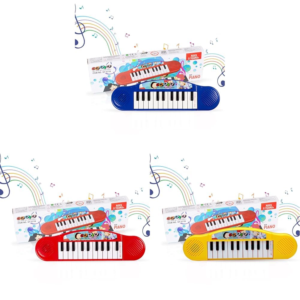 ぴよみ Buy Gooyo GY3716 Mini Portable Piano Keyboard Musical Toy, Blue