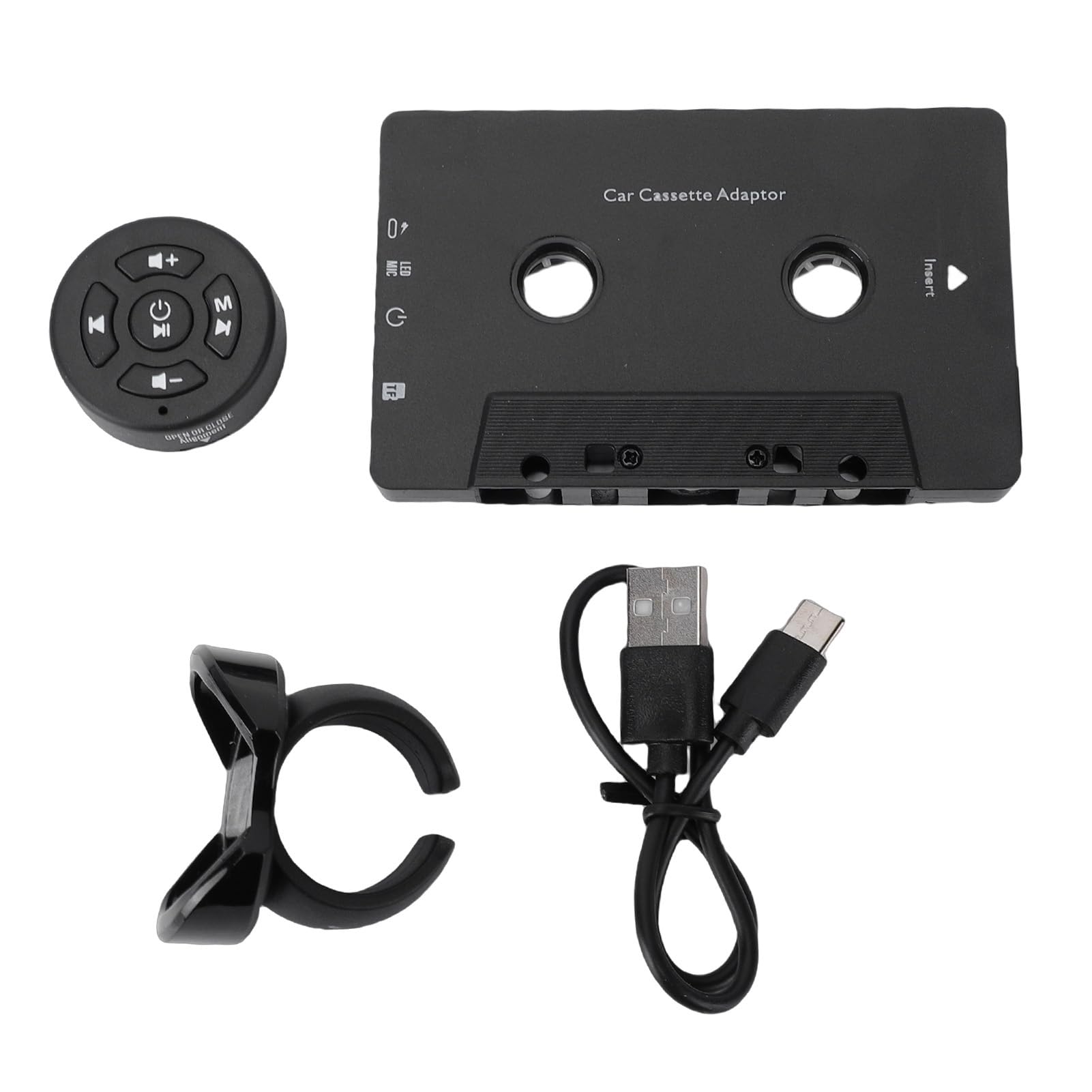 VBESTLIFE Ricevitore di Cassette Audio Bluetooth 5.1 per Auto, Lettore di Cassette Bluetooth, Adattatore Aux per Wireless con Chiamata in Vivavoce