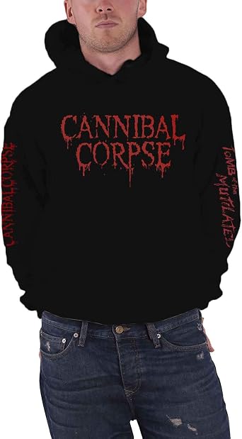 Cannibal Corpse Hoodie Tomb Of The Mutilated 2019 Official Mens Black Pullover Size M