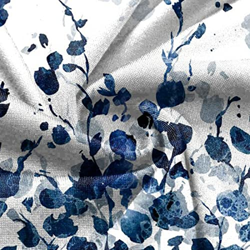 HTHLVMD Womens 3/4 Length Sleeve Tops 2025 Fall Fashion Floral Print Crewneck Causal Trendy Tunic Tops for Women
