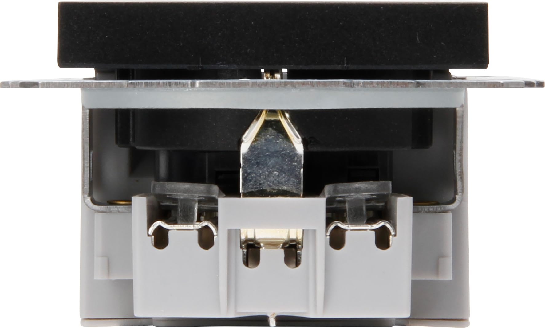 Kopp HK07 - Unterputz-Schutzkontakt Steckdose, USB A/C, Ausgangsstrom Ladebuchsen max. 3A, 5V, 55x55mm Abdeckungen,Nennstrom 16A, Bemessungsspannung 250V~, Farbe: schwarz matt