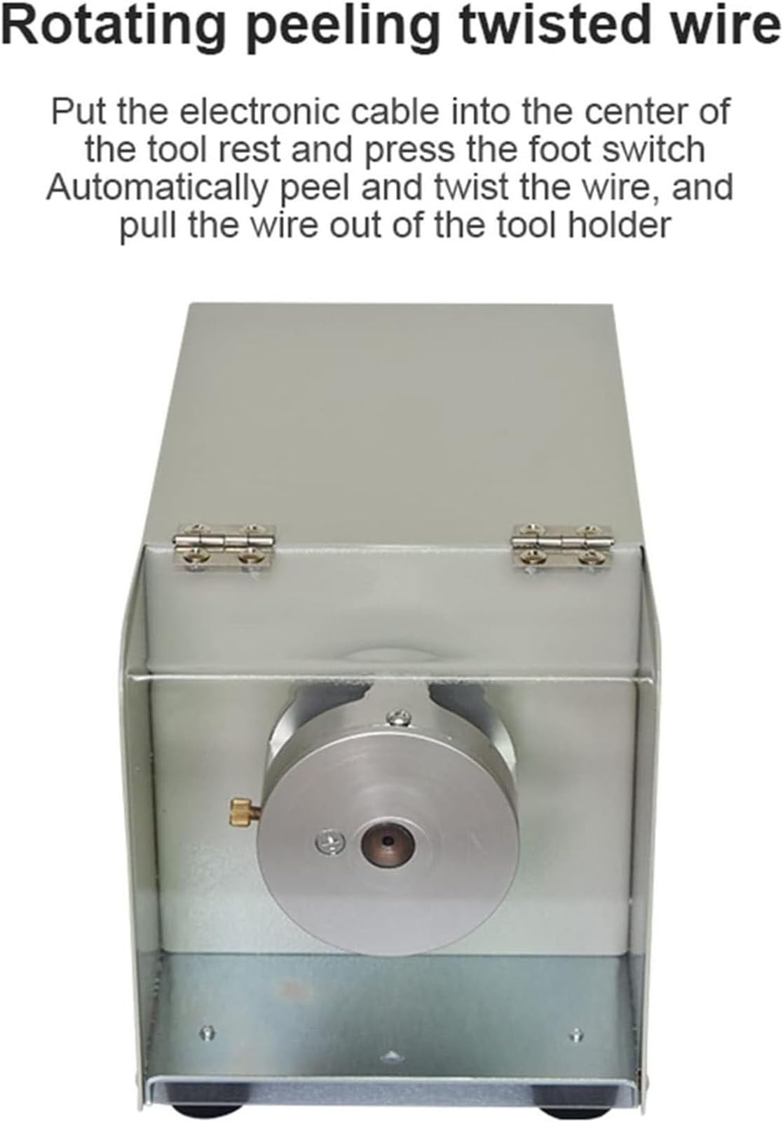Máquina peladora eléctrica de cables, herramienta automática de torsión y corte de cables, pelacables de 220 V para un manejo eficiente de cables