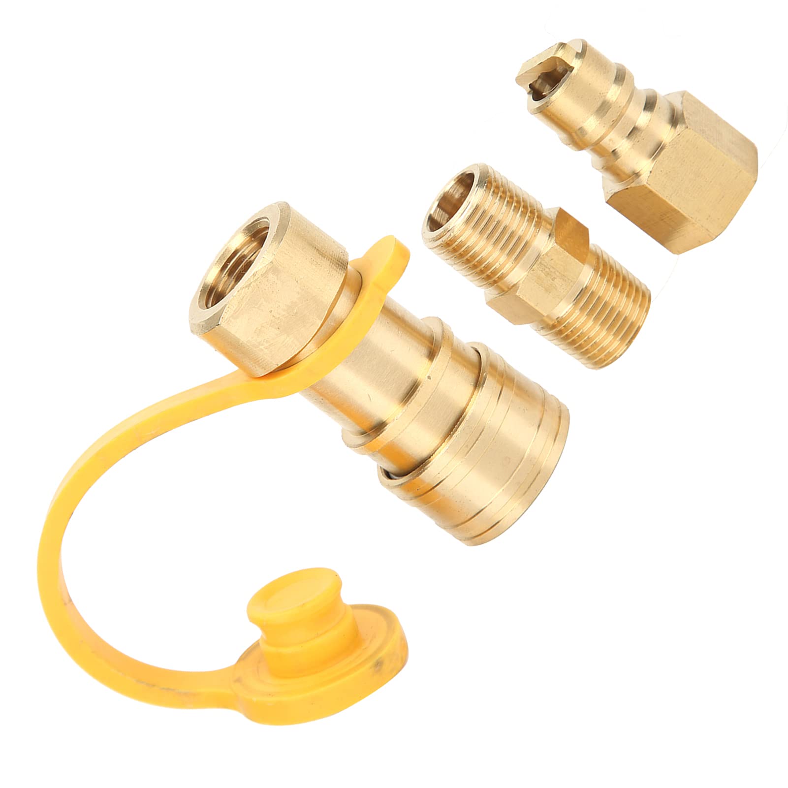 Adattatore per Serbatoio di Gas, Rosca Standard, connessione sicura e Solida, Forte Resistenza, propano da 3/8 Pollici, Regolazione Rapida con valvola di Sicurezza per rimozione di