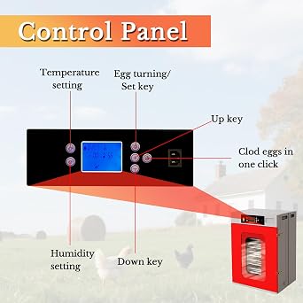 400 Eggs Incubator ,Automatic Incubator for Hatching Eggs, with Automatic Egg Turning and Temperature Humidity Control, Poultry Hatching Incubator for Chicken Duck Goose Quail Bird