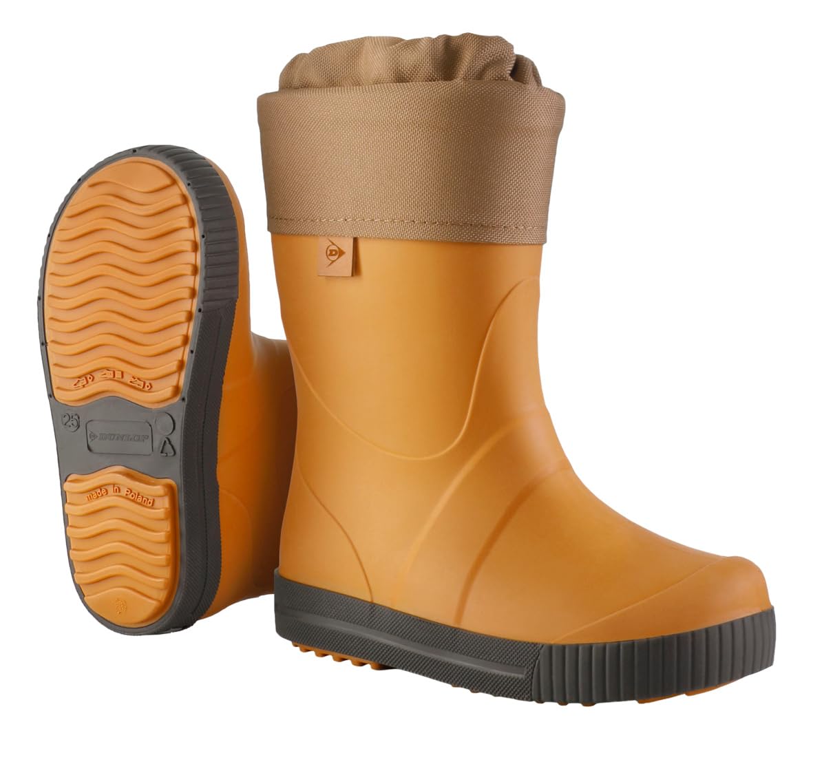 Dunlop Puddle Jumper Kids Wellingtons | Wellingtons  | Brown  | UK Size 1