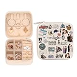 LONGXIN Twilight Merch, Edward's Girl, Movie Inspired Gifts, City Of Forks, Forks Washington, Gifts for Movie Fans, Vampire Lovers, Girls, Women, Travel Jewelry Case Box Organizer