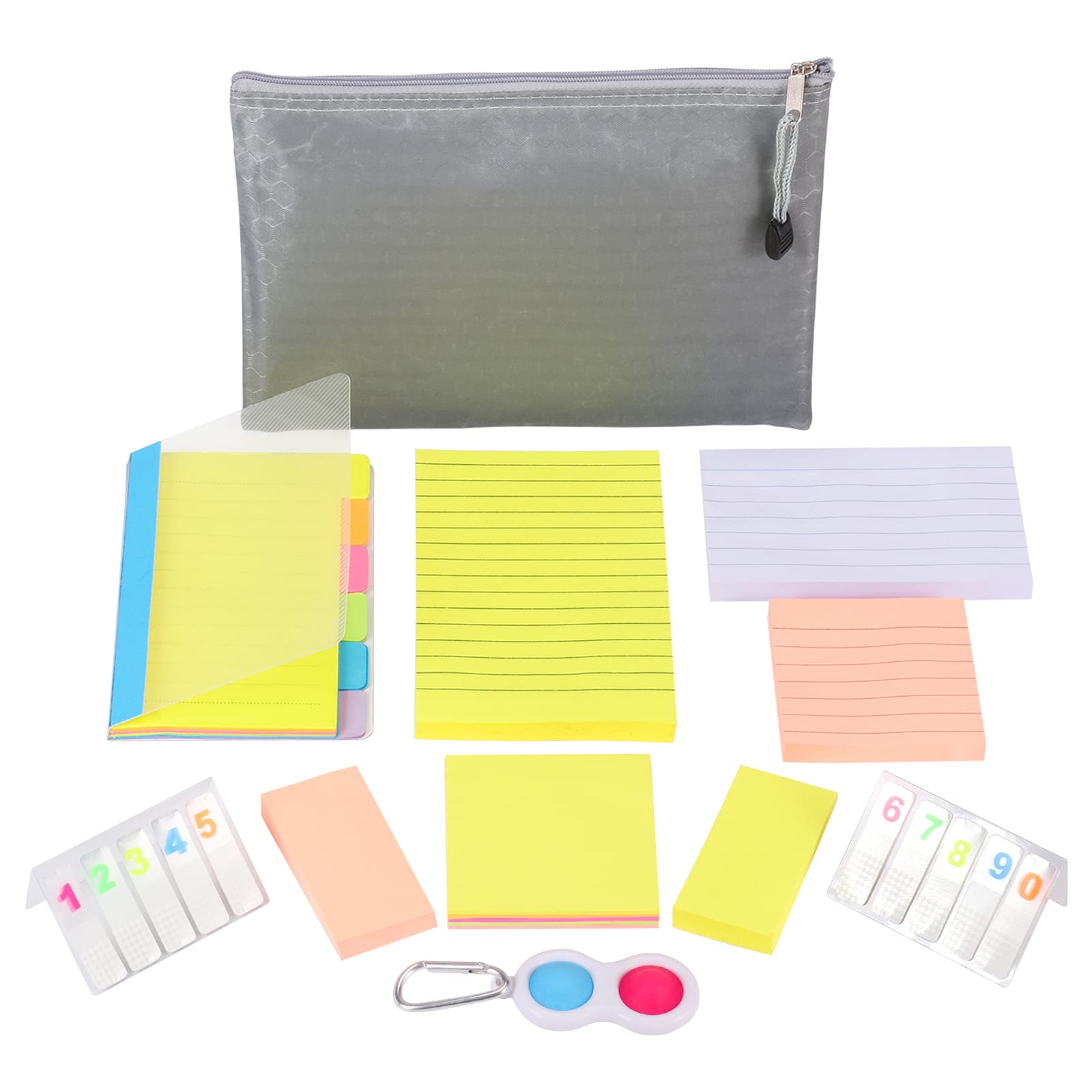Buy Sticky Notes Super Pack,Assorted Office School Commonly Used Sizes Sticky Notes in One