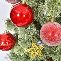 Amazon | クリスマスツリー オーナメント ラメ＆グロスボール 8cm 6個