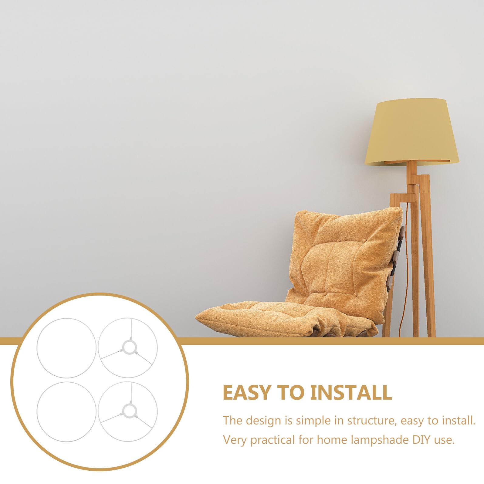 Kisangel 2 juegos Soporte de Hierro para Lámpara de Techo Resistente y Fácil de Instalar de Unidades para DIY Lámpara Colgante Accesorio Práctico para Hogar y Oficina