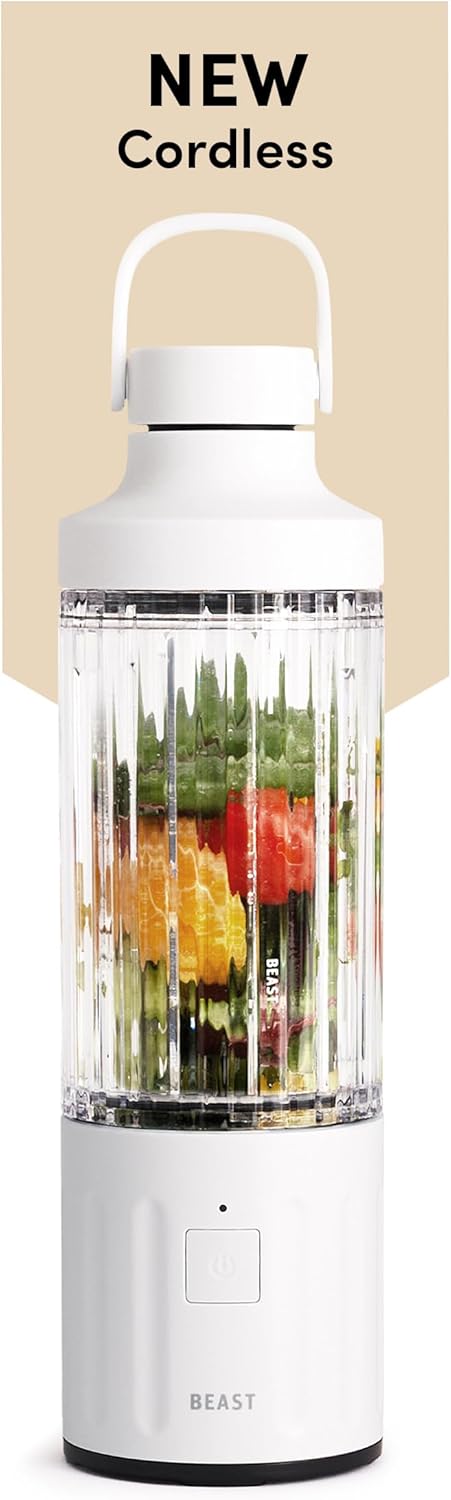 Beast GO Cordless Portable Blender with fruit inside