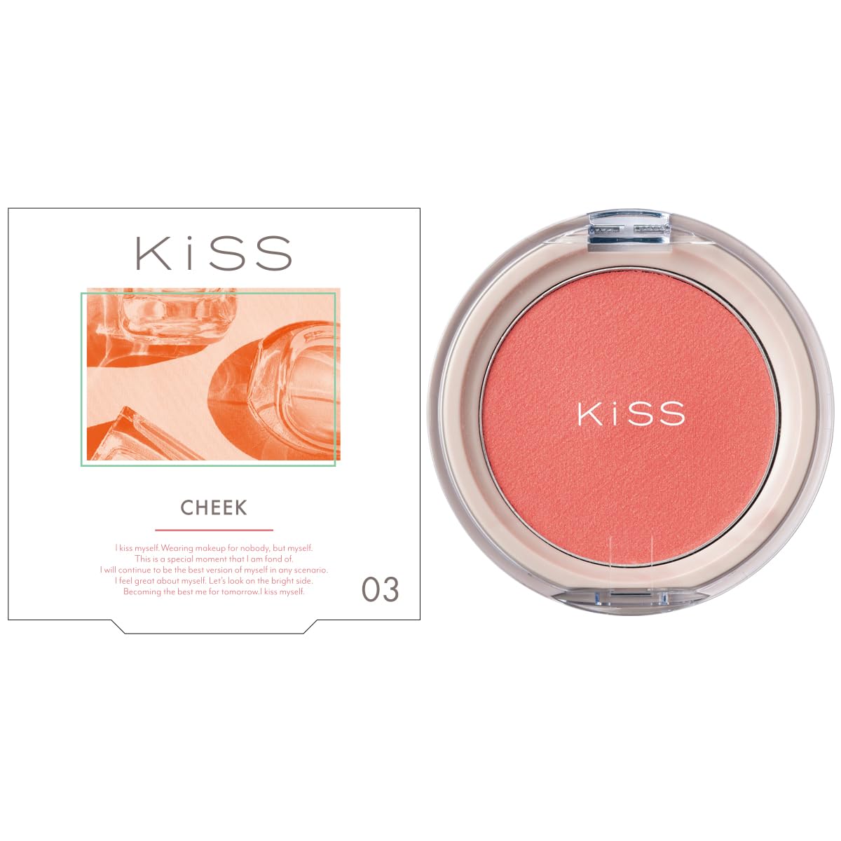 KiSS(キス) クリアルディ ブラッシュ 03グアバパルファン 4g 新感覚クレイタッチチーク 血色感 透明感
