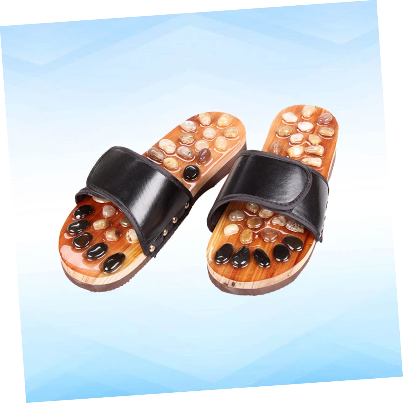 Rutschfeste Fußpflegeschuhe Akupressur Schuhe mit Gewebe und Eva Material Akupressur Fußmassage Slipper zur Schmerzlinderung und Gesundheitsförderung Größe 41