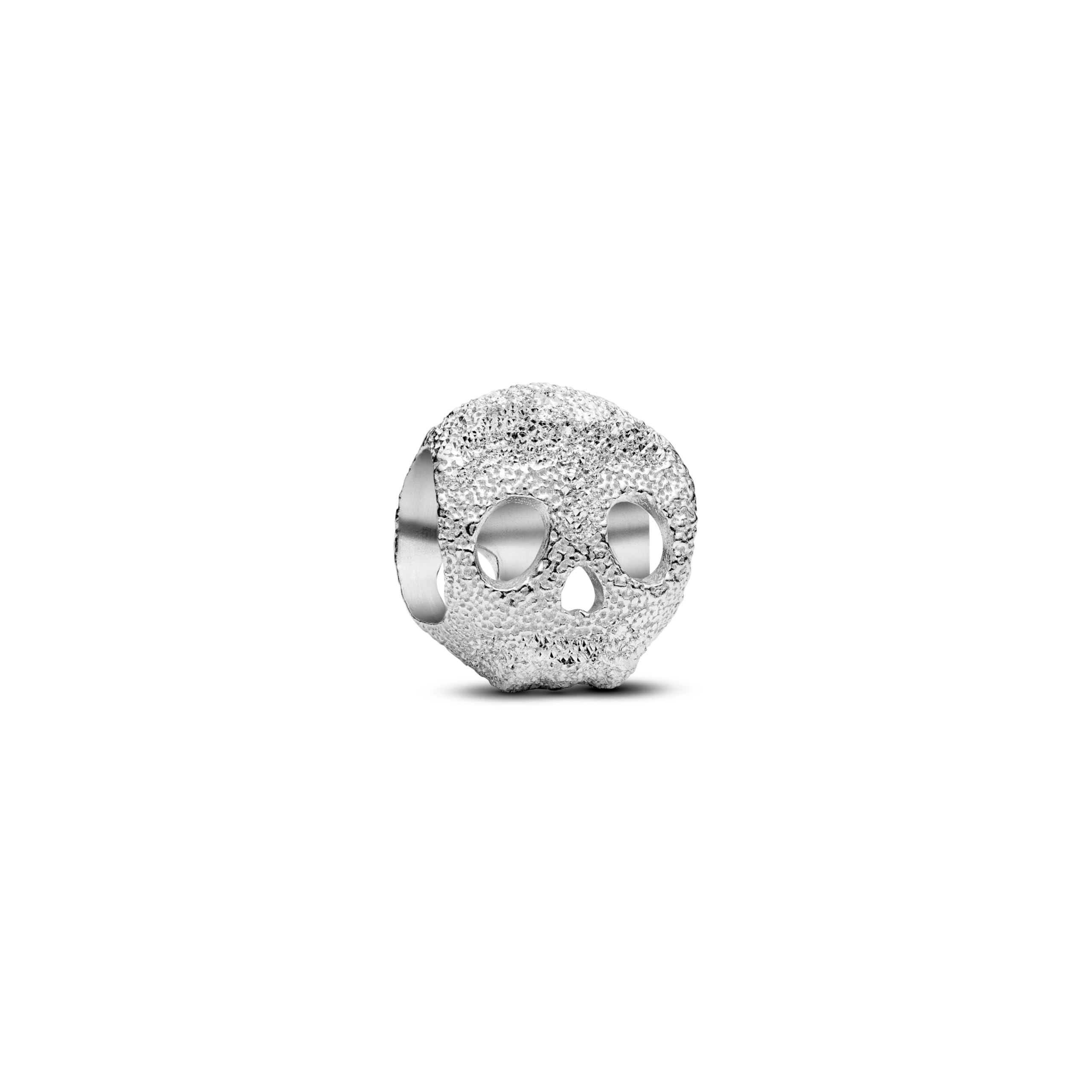 Mini colgante de calavera texturizada de plata PANDORA 794040C00 2