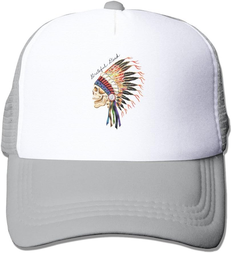 Grateful Dead Indian Mesh Adjustable Caps Baseball Hat Flatbrim Custom Snapback