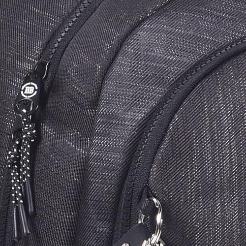 Mochila Rebecca Bonbon Crinkle Escolar de Costas 21 Litros Preta