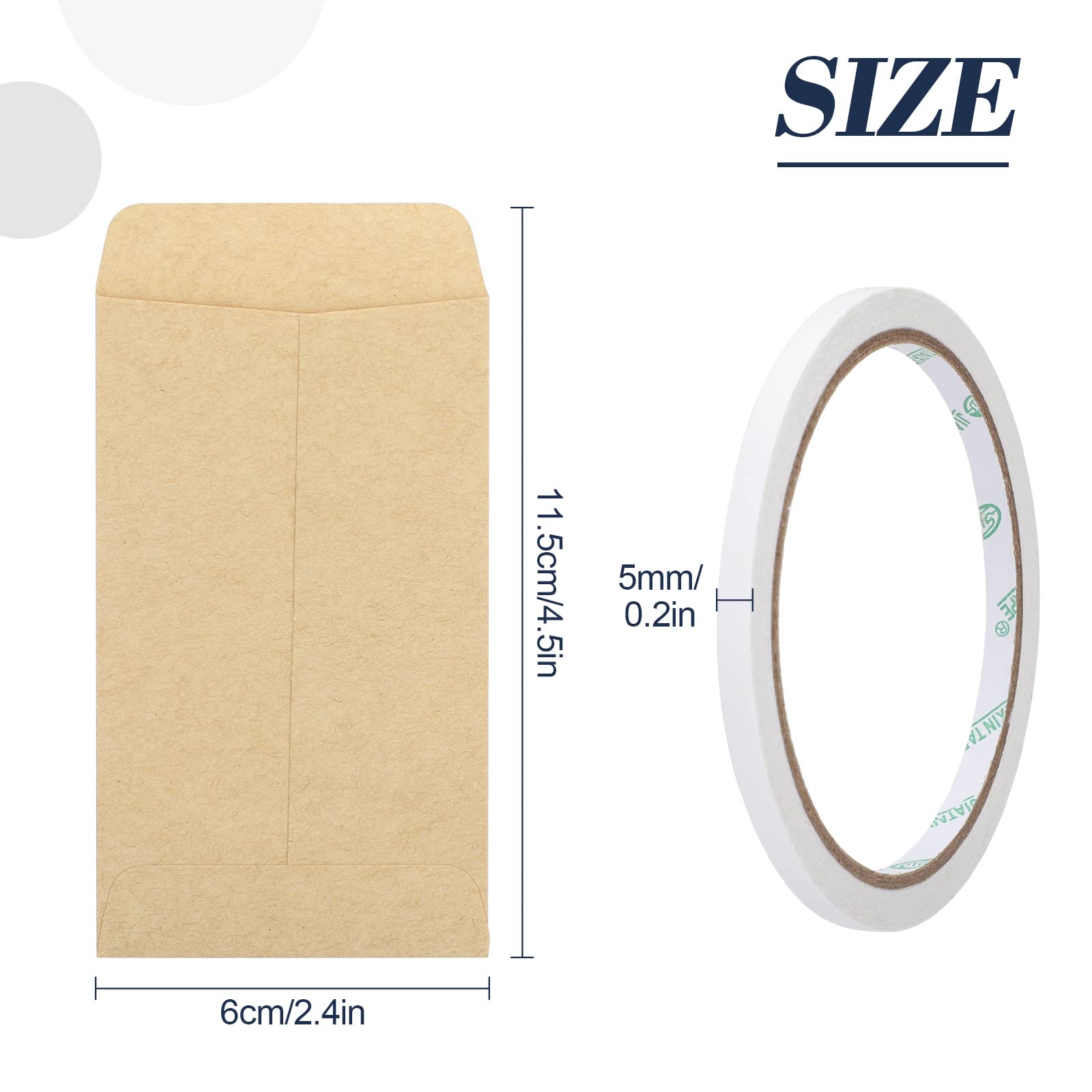 100 Kraftpapier-Tüten Mit Reißverschluss – 10 X 15+3 Cm, Mit Fenster, Biologisch Abbaubar