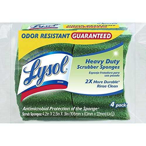 Lysol Durable Scrub Sponges, 4-Pack