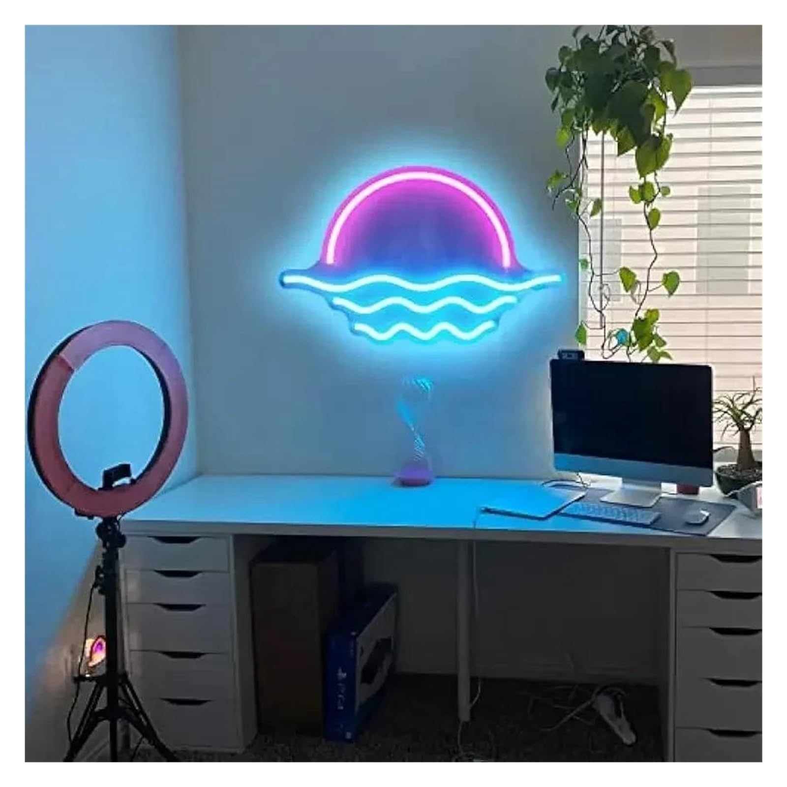 Insegna al neon Per alba tramonto per insegna al per neon per alimentazione per dimmerabile per negozio palestra parete camera